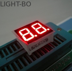 0.36 ইঞ্চি লাল ডুয়াল সংখ্যা 7 সেগমেন্ট LED ডিসপ্লে ইলেক্ট্রনিক ডিভাইস জন্য উচ্চ উজ্জ্বলতা