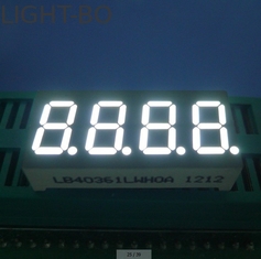 RoHS চার অঙ্ক 7 সেগমেন্ট সাধারণ ক্যাথোড LED ডিসপ্লে হোয়াইট 0.36 ইঞ্চি