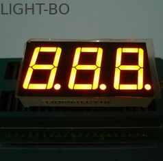 ট্রিপল ডিজিট 7 সেগমেন্ট LED প্রদর্শন বৈদ্যুতিক ওভেন / মাইক্রোওয়েভ জন্য হলুদ রঙের