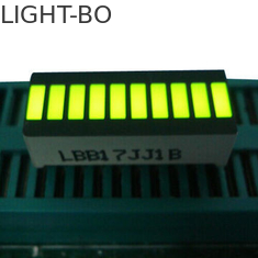 হলুদ 10 LED হাল্কা বার, বিগ 10 সেগমেন্ট LED ডিসপ্লে 25.4 x 10.1 x 7.9 মিমি