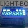 10.2 মিমি 6 অঙ্ক 7 সেগমেন্ট LED প্রদর্শন নীল / হলুদ রঙের স্থিতিশীল কর্মক্ষমতা