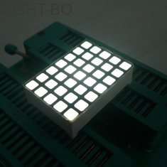 সাদা 5x7 ডট ম্যাট্রিক্স LED ডিসপ্লে উচ্চ ফলপ্রসু প্রোগ্রামেবল LED ডিসপ্লে