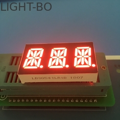 0.54 &quot;3 ডিজিট 14 সেগমেন্ট LED ডিসপ্লে বর্ণানুক্রমিক সুপার উজ্জ্বল লাল LED রঙ