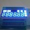 10.2 মিমি 6 অঙ্ক 7 সেগমেন্ট LED প্রদর্শন নীল / হলুদ রঙের স্থিতিশীল কর্মক্ষমতা