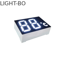 2 ডিজিট 7 সেগমেন্ট LED ডিসপ্লে আল্ট্রা ব্রাইট হোয়াইট LED রঙ 120-140 মিমি আলোকিত তীব্রতা