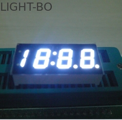 হোয়াইট উজ্জ্বল 4 অঙ্ক সংখ্যাগত 7 সেগমেন্ট গাড়ির ক্লক নির্দেশক জন্য LED প্রদর্শন