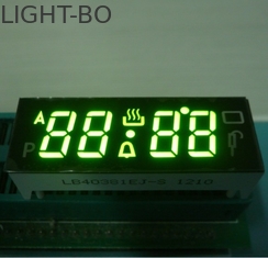 কালো মুখ সাংখ্যিক LED ডিসপ্লে, 7 সেগমেন্ট 4 অঙ্ক 120C অপারেটিং তাপমাত্রা সঙ্গে প্রদর্শন