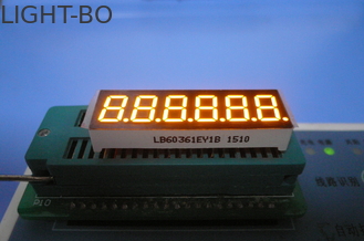 7 সেগমেন্ট LED ডিসপ্লে 0.36 ইঞ্চি বৈদ্যুতিন আইশের জন্য আল্ট্রা উজ্জ্বল অ্যাম্বার