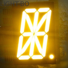 ডিজিটাল সূচক মাল্টিমিডিয়া পণ্যের জন্য বিশুদ্ধ সাদা 16 সেগমেন্টের LED ডিসপ্লে
