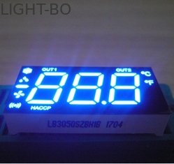 নীল রঙ কাস্টম LED ডিসপ্লে, ট্রিপল অঙ্ক 7 সেগমেন্ট রেফ্রিজারেটর জন্য LED ডিসপ্লে