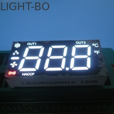 ট্রিপল অঙ্ক 7 সেগমেন্ট কাস্টম LED ডিসপ্লে মাল্টিপ্লেক্সযুক্ত গরম গরম / কুলিং কন্ট্রোল