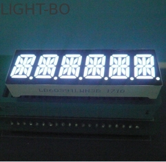 ছয় অঙ্ক 14 সেগমেন্ট LED প্রদর্শন 80-100mcd / পাশা উজ্জ্বল তীব্রতা সহজ মাউন্ট