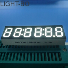 6 অঙ্ক 7 সেগমেন্ট LED ডিসপ্লে, আল্ট্রা উজ্জ্বল সাদা LED ঘড়ি Diplay 0.36 ইঞ্চি