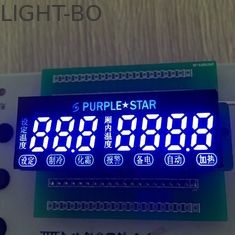 7 ডিজিট 7 সেগমেন্ট LED ডিসপ্লে তাপমাত্রা নিয়ন্ত্রণ জন্য কাস্টম আলট্রা নীল