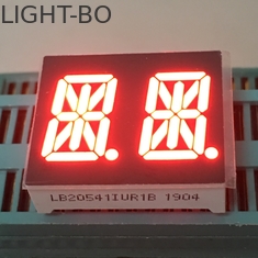 আল্ট্রা রেড 0.54 ইঞ্চি ডুয়াল ডিজিট 14 সেগমেন্ট অ্যালফ্যানুমেরিক LED ডিসপ্লে প্যানেলের জন্য প্রদর্শন