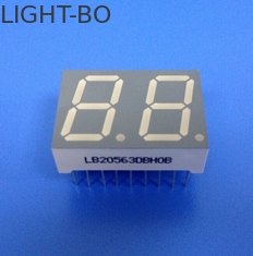 RoHS কমপ্লায়েন্ট 2 ডিজিটের 7 সেগমেন্টের LED ডিসপ্লে কমন অ্যানোড আলট্রা ব্রাইট ইজি অ্যাসেম্বলি