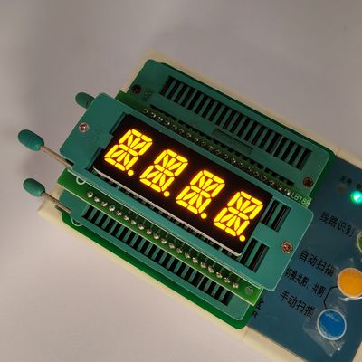 ভালো দাম Ultra Bright Yellow 4 Digit 16 Segment Alphanumeric LED Display for Instrument Panel অনলাইন