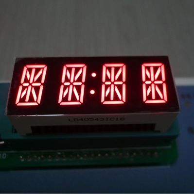 ভালো দাম 4 ডিজিটের আলফানুমেরিক 7 সেগমেন্ট LED ডিসপ্লে উজ্জ্বল লাল 14 সেগমেন্ট ইনস্ট্রুমেন্ট প্যানেলের জন্য অনলাইন