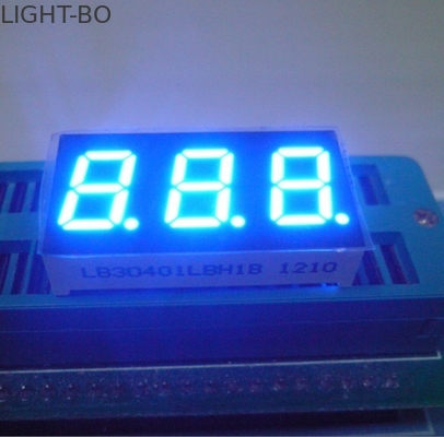 আল্ট্রা ব্রাইট ব্লু 7 সেগমেন্ট সংখ্যাসূচক LED ডিসপ্লে 3 ডিজিটের সাধারণ অ্যানোড