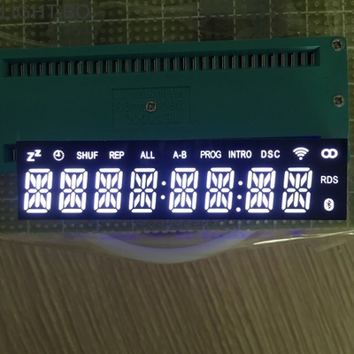 8 অঙ্ক 14 সেগমেন্ট LED ডিসপ্লে সাধারণ ক্যাথোড আল্ট্রা উজ্জ্বল সাদা এমটিং রঙ