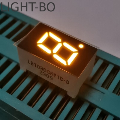 অ্যাম্বার রঙ 7.62 মিমি একক সংখ্যা 7 সেগমেন্ট LED ডিসপ্লে সাধারণ অ্যানোড