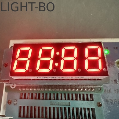4 ডিজিট 14.2 মিমি সুপার উজ্জ্বল লাল 7 সেগমেন্ট LED ডিসপ্লে তাপমাত্রা নিয়ন্ত্রণের জন্য সাধারণ অ্যানোড