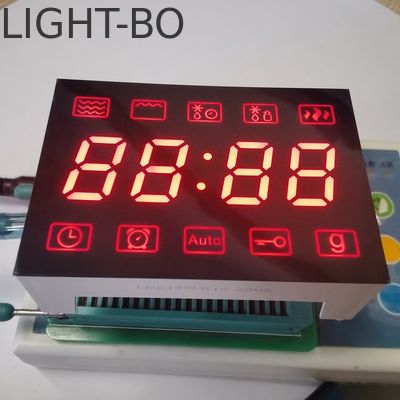 সাধারণ অ্যানোড অতি উজ্জ্বল লাল 7 সেগমেন্ট LED ডিসপ্লে 4 ডিজিট Fo মাইক্রোওয়েভ কন্ট্রোল