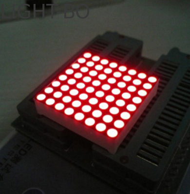 1.26 ইঞ্চি 3mm 8 x 8 অ্যাম্বার ডট ম্যাট্রিক্স LED ডিসপ্লে