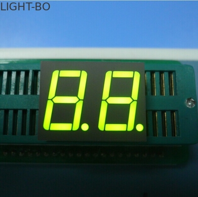0.56 ইঞ্চি ডাবল ডিজিট কমন অ্যানোড 7-সেগমেন্ট এলইডি ডিসপ্লে হলুদ সবুজ