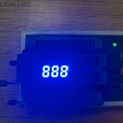 0.25 ইঞ্চি 465nm 7 সেগমেন্টের নেতৃত্বে ডিসপ্লে 80 এমডাব্লু আল্ট্রা ব্লু