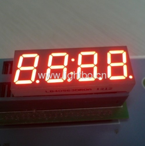 4 অঙ্ক 0.56 ইঞ্চি সাধারণ ক্যাথোড আল্ট্রা উজ্জ্বল লাল 7 সেগমেন্ট LED ডিসপ্লে