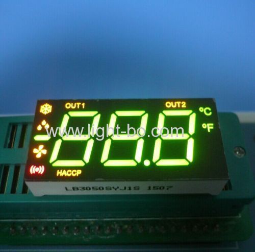 আল্ট্রা হোয়াইট / লাল 0.50-ইঞ্চি 3 ডিজিটাল 7-সেগমেন্ট তাপপ্রয়োগে অ্যাপ্লিকেশন জন্য LED প্রদর্শন