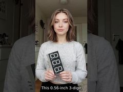 তাপমাত্রা সূচকের জন্য 0.56-ইঞ্চি (14.2 মিমি) 3-ডিজিটের সাধারণ ক্যাথোড 7-সেগমেন্টের LED ডিসপ্লে