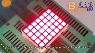 5×7 স্কয়ার ডট ম্যাট্রিক্স LED ডিসপ্লে